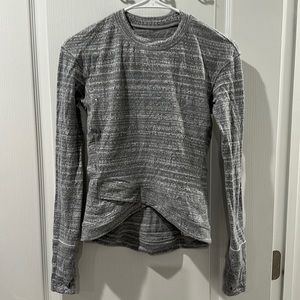 lululemon Rulu grey long sleeve shirt size 4